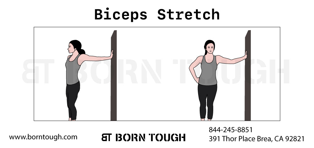 bicep wall stretch