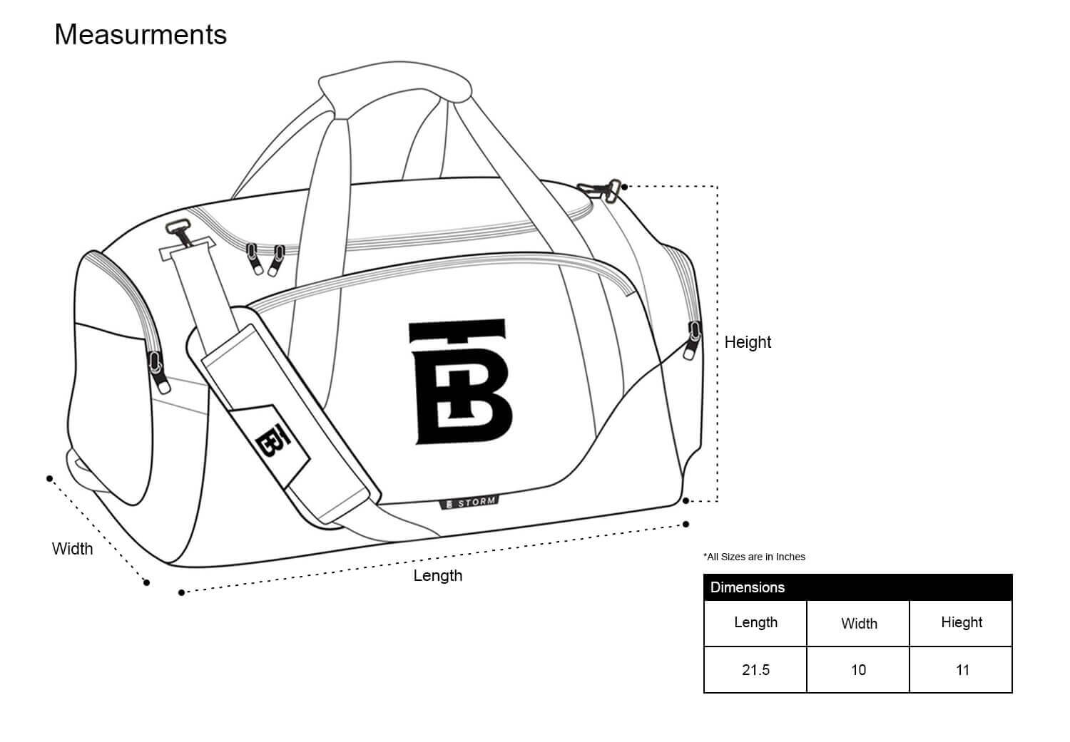 Born Tough Black Gym Workout Duffel Bag - Born Tough