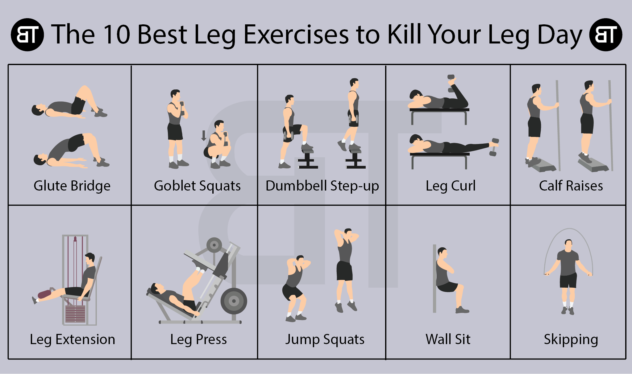 The 10 Best Leg Exercises to Kill Your Leg Day – Born Tough