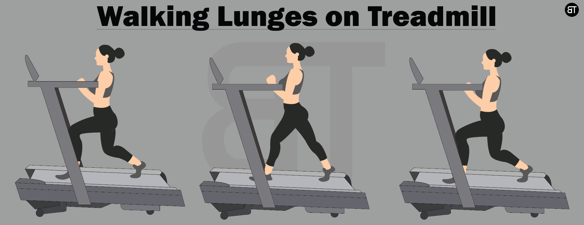 Walking Lunges on treadmill