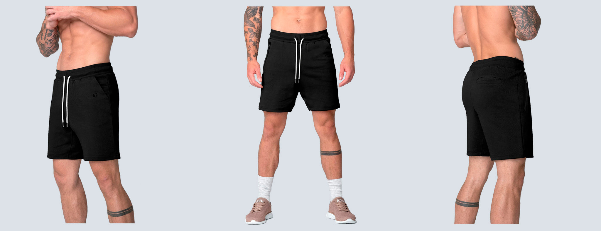 Born Tough Men’s Core Fit Plain Shorts