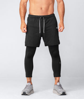 Air Pro™ 7 Ink Black 2 in 1 Men's Gym Workout Shorts with Liner