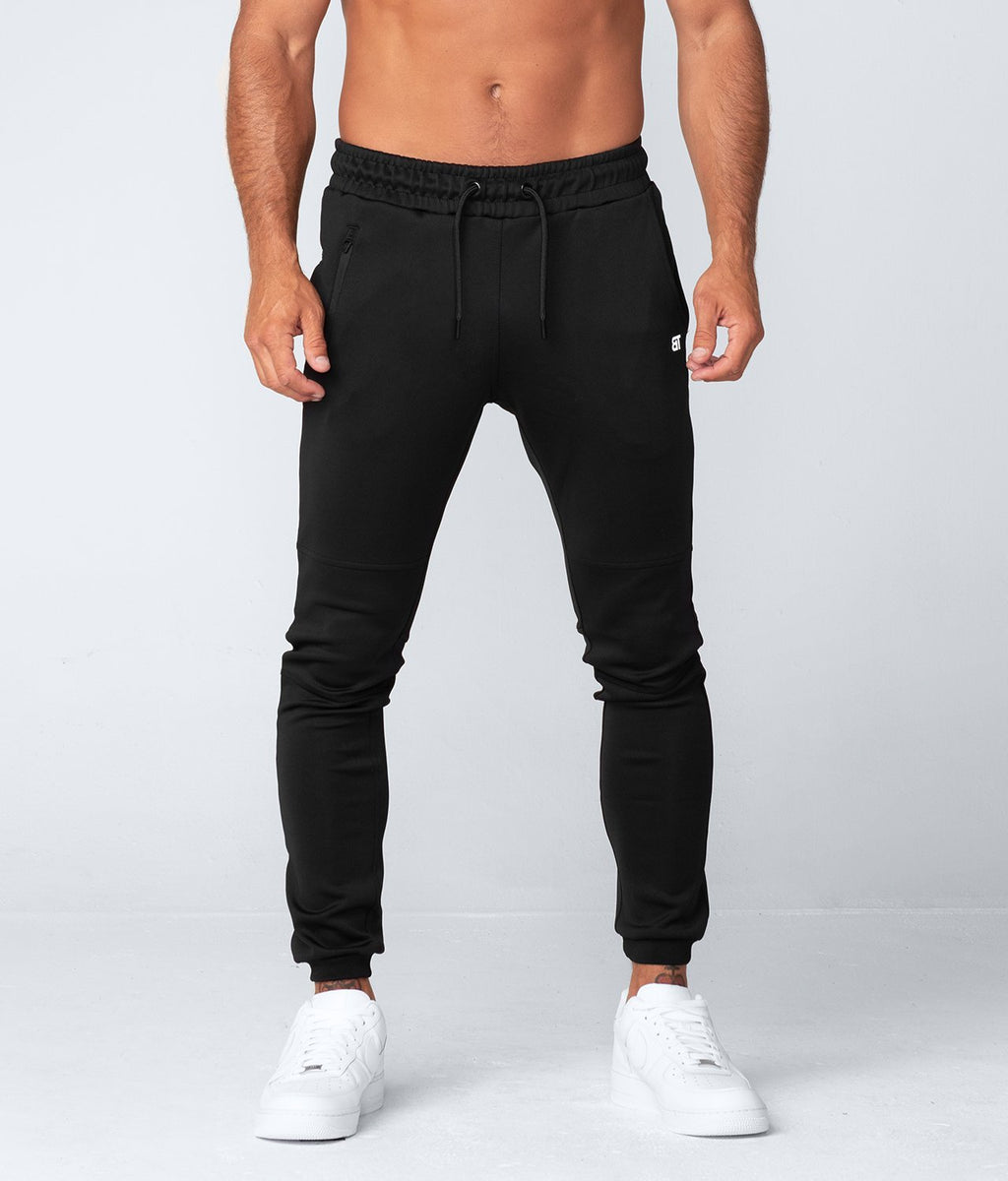 Born Tough Momentum Signature Gym Workout Jogger Pants for Men Black