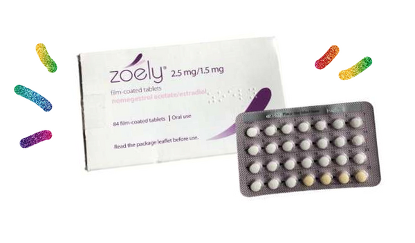 Zoely pill package & tablets