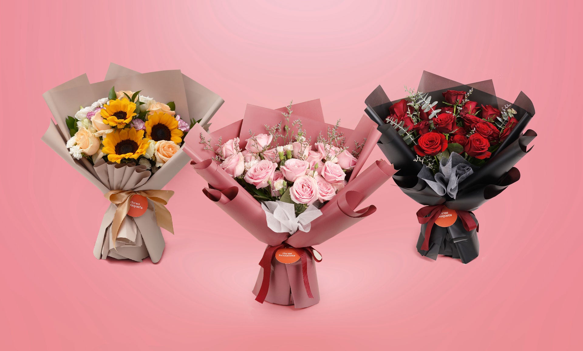 Jual Buket Bunga Segar Di Jakarta Harga Murah And Terlengkap Three Bouquets 