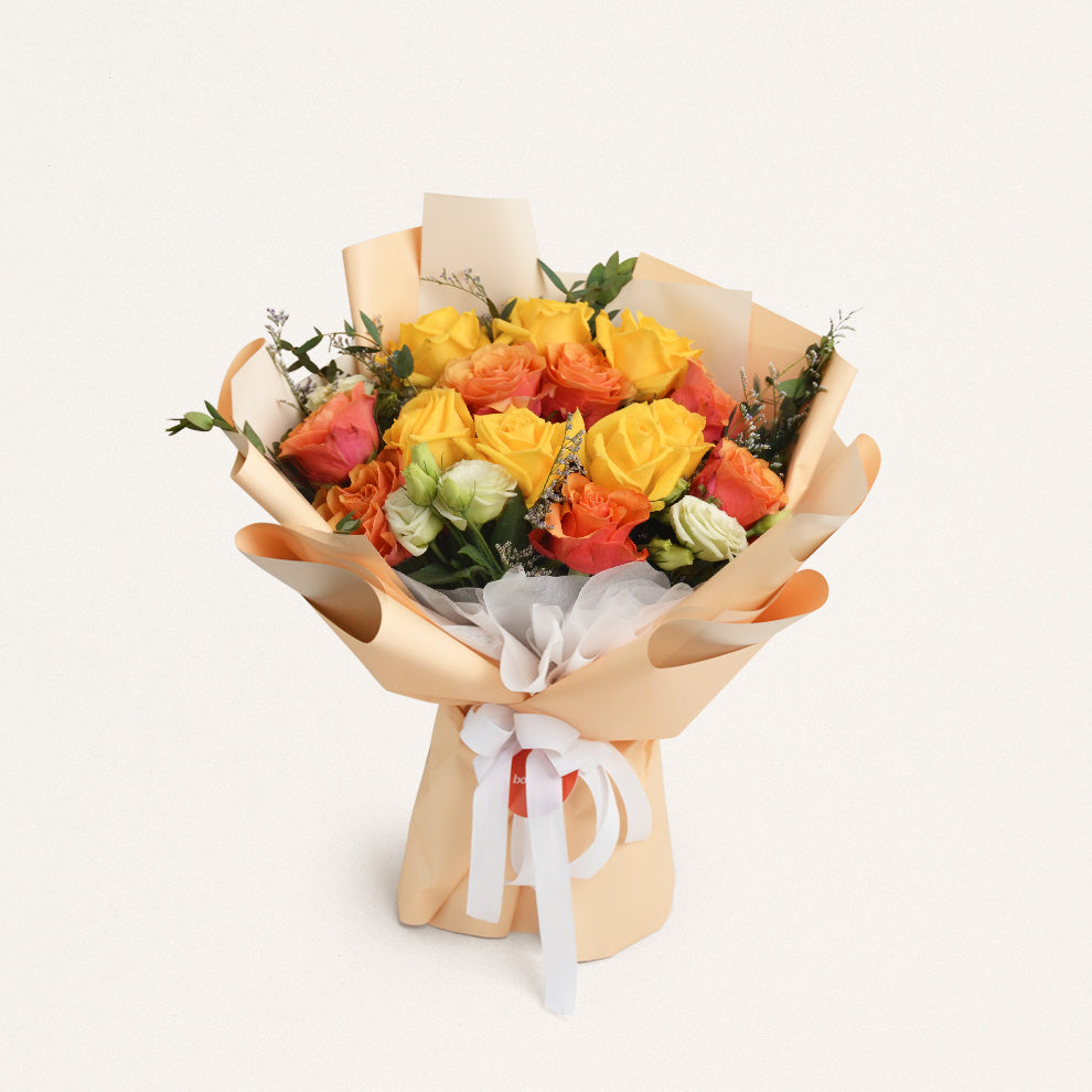 Buket Bunga Mawar Vietnam Kuning Jakarta | Three Bouquets