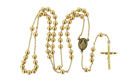 Gold Rosary for Men - A Symbol of Faith and Elegance