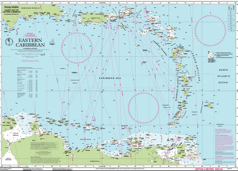Imray Chart: Eastern Caribbean General Chart