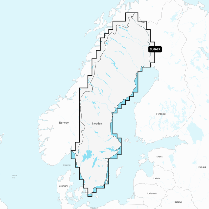 GARMIN NAVIONICS+ CHART EU067R: Sweden, Lakes & Rivers