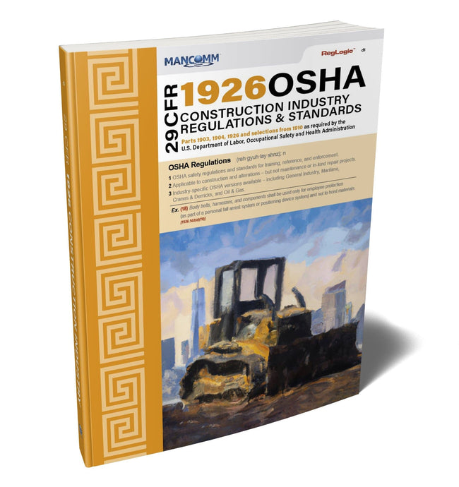 Mancomm 29 CFR Part 1926 OSHA Construction Standards & Regulations, (Millennium d1), January 2023