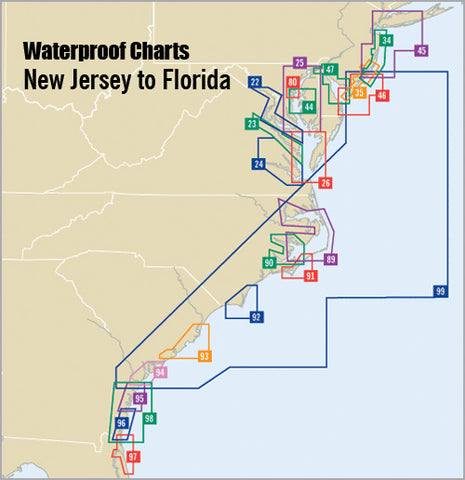 Little Egg Inlet, NJ to Fenwick Island, DE Waterproof Chart, 1st Editi