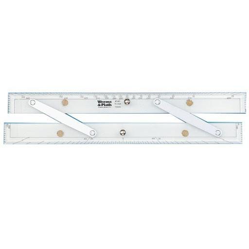 15" Brushed Aluminum Arms Parallel Rule (Weems & Plath 141)