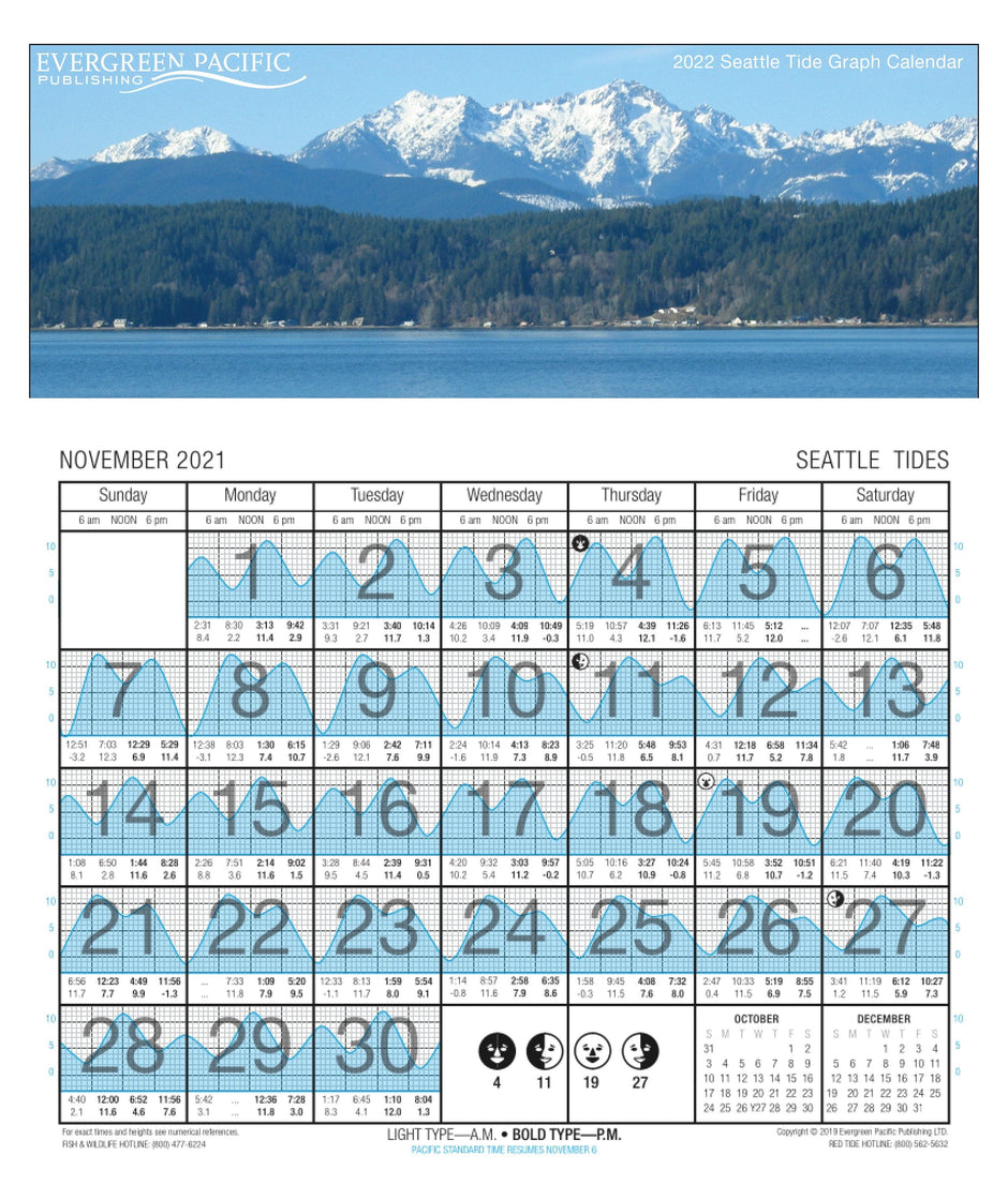 2022 Seattle Tide Graph Calendar 2022 Tide Chart Amnautical