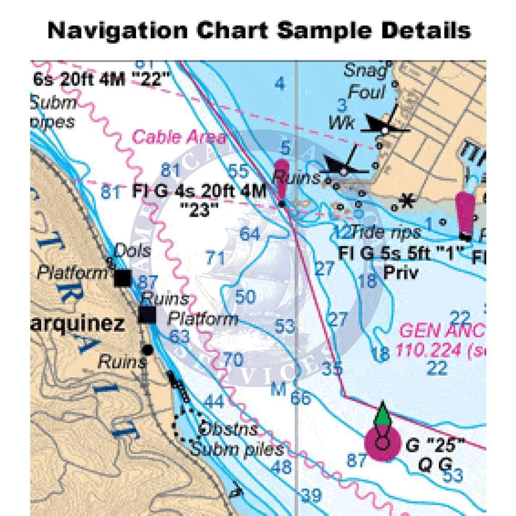 Bahamas Crossing Bimini and West End Navigation Chart 38B Amnautical