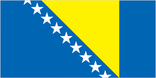 Bosnia and Herzegovina Country Flag