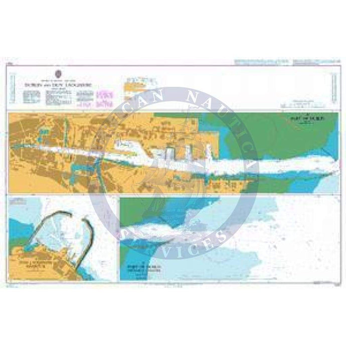 British Admiralty Nautical Chart  1447: Ireland – East Coast, Dublin and Dun Laoghaire