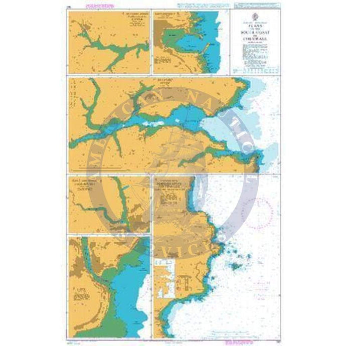 British Admiralty Nautical Chart 147: England - South Coast, Plans on the South Coast of Cornwall