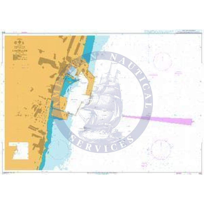 British Admiralty Nautical Chart 1514: Castellon