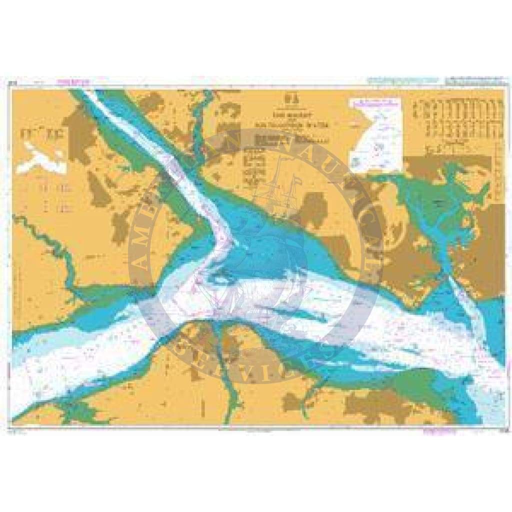 British Admiralty Solent Nautical Chart 2036: Solent and Southampton