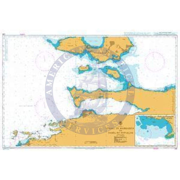 British Admiralty Nautical Chart 230: Canal de Margarita to Bahia de Pozuelos