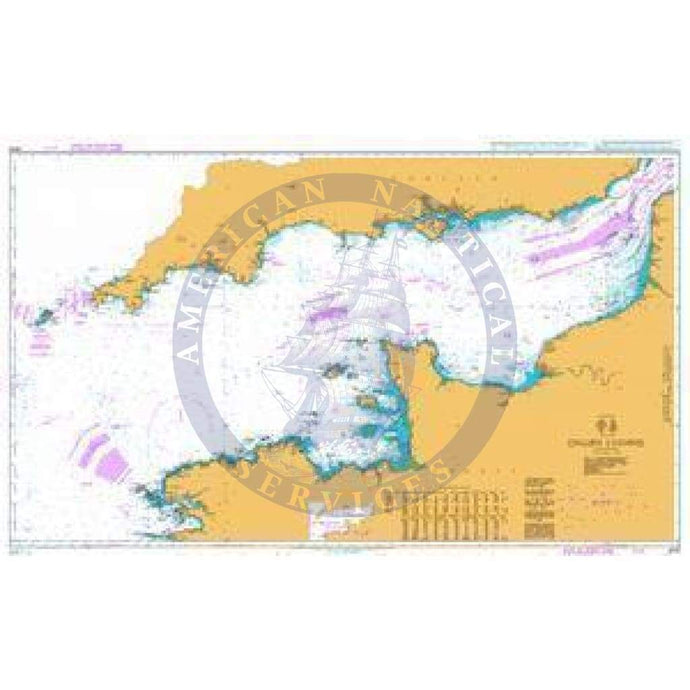 British Admiralty Nautical Chart 2675: English Channel