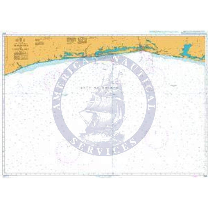British Admiralty Nautical Chart 3100: Sassandra to Lagune Aby