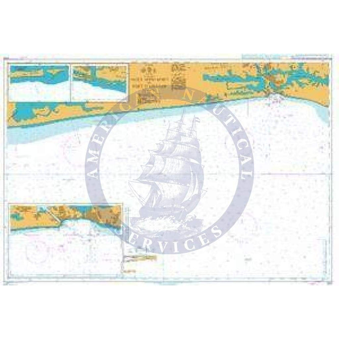 British Admiralty Nautical Chart 3101: Outer Approaches to Port D' Abidjan