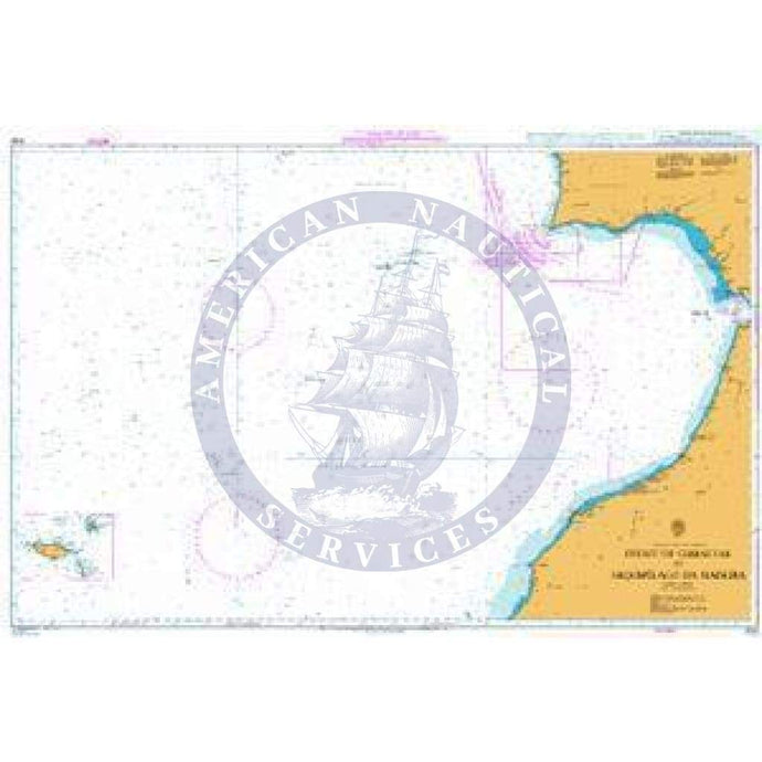 British Admiralty Nautical Chart 3132: Strait of Gibraltar to Arquipelago da Madeira