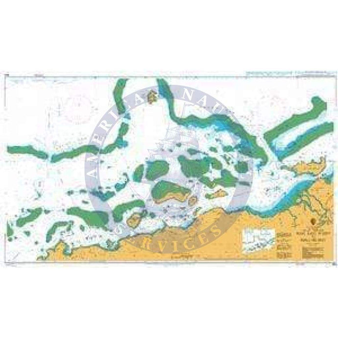 British Admiralty Nautical Chart 384: Ravi Ravi Point to Mali Island