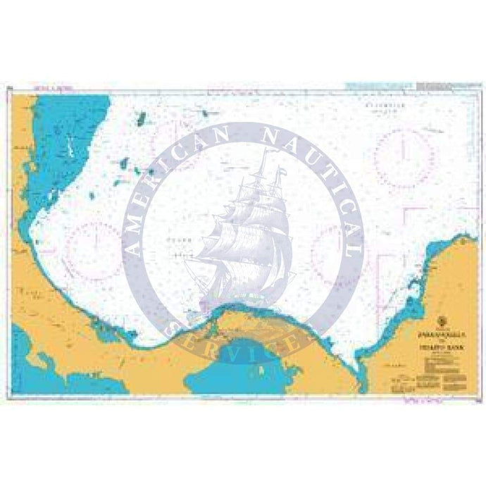 British Admiralty Nautical Chart 396: Caribbean Sea, Barranquilla to Miskito Bank