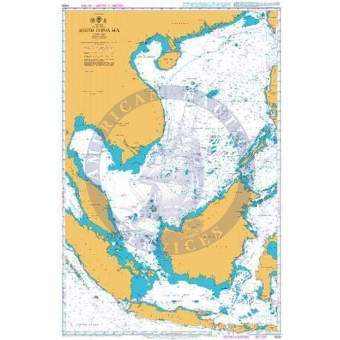 British Admiralty Nautical Chart 4508: Pacific Ocean, South China Sea