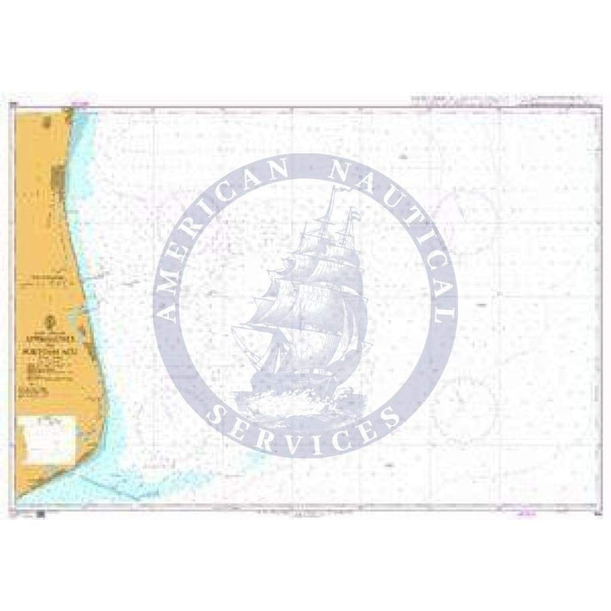 British Admiralty Nautical Chart 496: Brazil - East Coast, Approaches to Porto do Açu