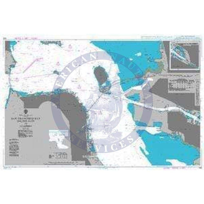 British Admiralty Nautical Chart 588: United States – West Coast, California, San Francisco Bay, Golden Gate to Alameda