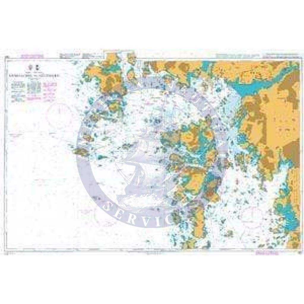 Bedrift lineær Manager British Admiralty Nautical Chart 858: Sweden - West Coast, Approaches