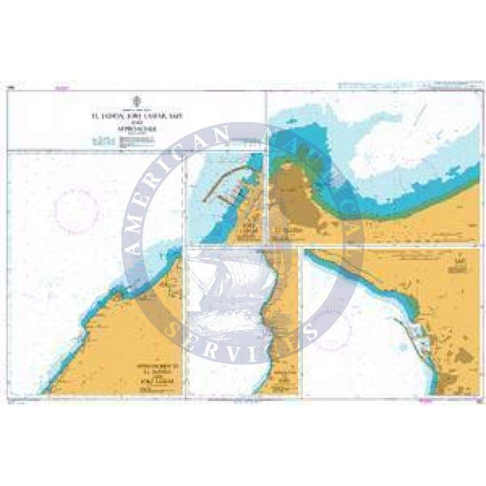 British Admiralty Nautical Chart 862: El Jadida, Jorf Lasfar, Safi and Approaches