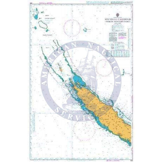 British Admiralty Nautical Chart 935: Nouvelle-Caledonie (North-western part)