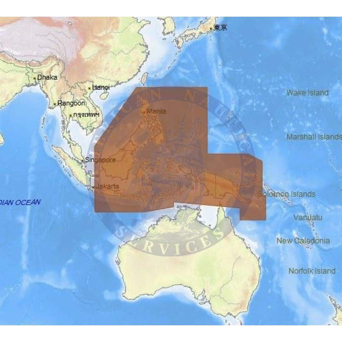 C-Map 4D Chart AS-D205: Philippines,Papua New Guinea,e.Indonesia