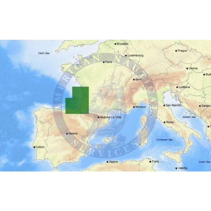 C-Map Max Chart EW-M012: Rochefort To Santander