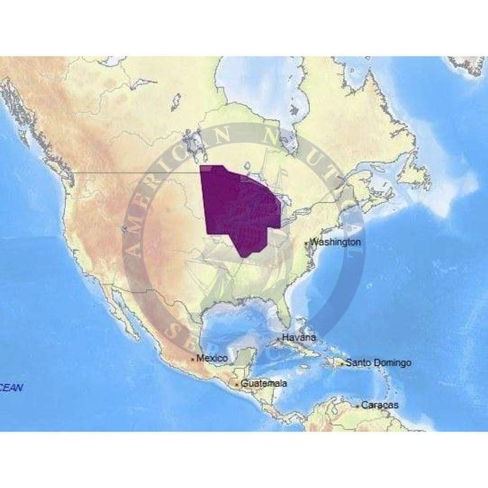 C-Map Max Chart NA-M043: Us Lakes - North Central