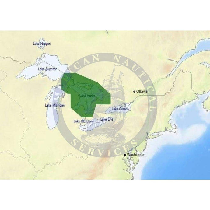 C-Map Max Chart NA-M052: Lake Huron (B)
