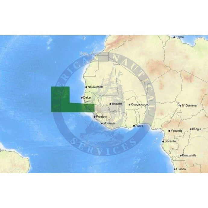 C-Map Max-N+ Chart AF-Y214: Capo Verde And Guinea Bissau (Update)
