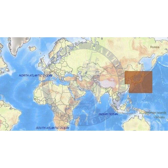 C-Map Max-N Chart AN-N204: Japan, And North And South Korea