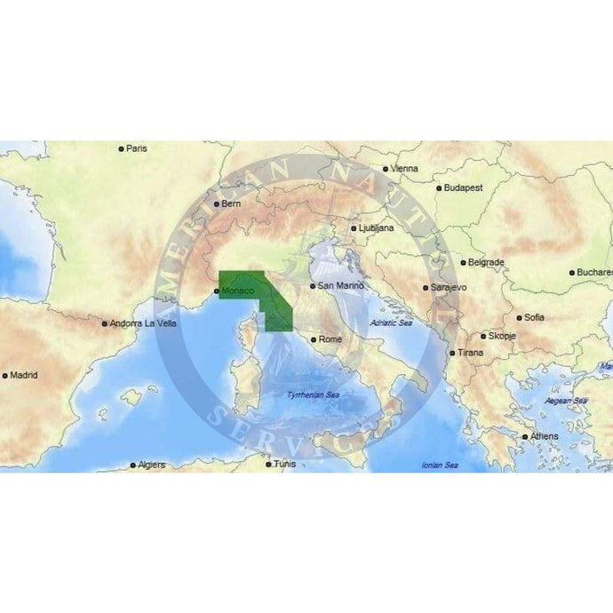 C-Map Max-N+ Chart EM-Y143: Ventimiglia To Giannutri Is.