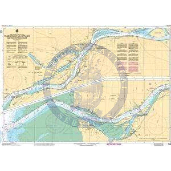 CHS Nautical Chart 3490: Fraser River/Fleuve Fraser, Sand Heads to/à Douglas Island