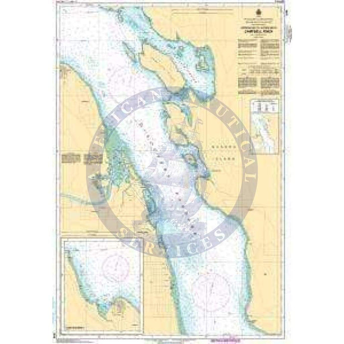 CHS Nautical Chart 3540: Approaches to/Approches à Campbell River