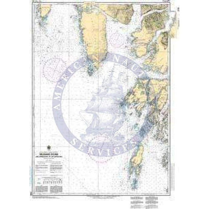 CHS Nautical Chart 3728: Milbanke Sound and Approaches/et les approches