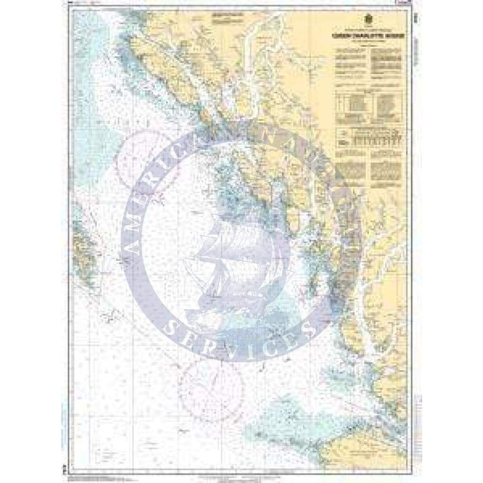 CHS Nautical Chart 3744: Queen Charlotte Sound