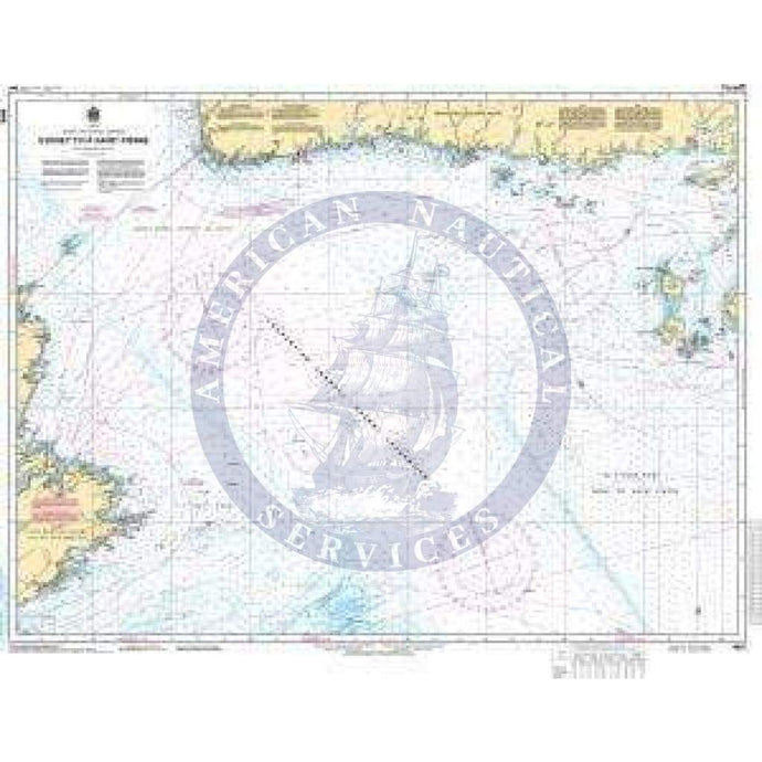 CHS Nautical Chart 4015: Sydney to/à Saint-Pierre