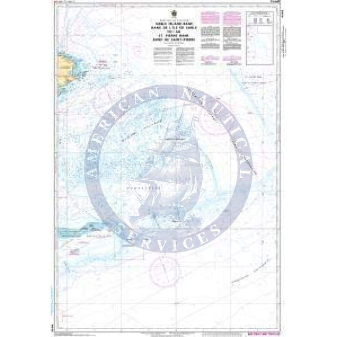 CHS Nautical Chart 4045: Sable Island Bank/Banc de IÎle de Sable to/au St. Pierre Bank/Banc de Saint Pierre