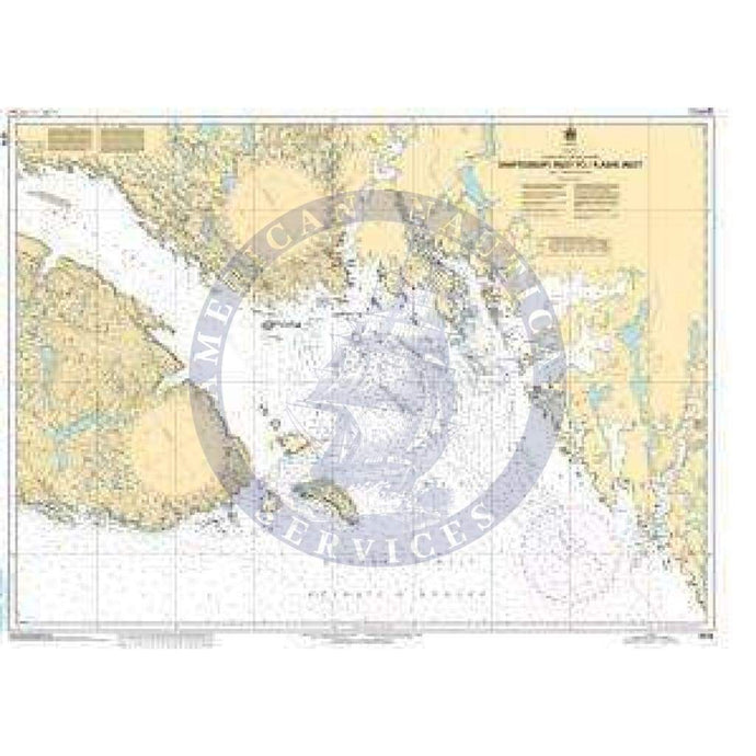 CHS Nautical Chart 5316: Shaftesbury Inlet to/à Ashe Inlet